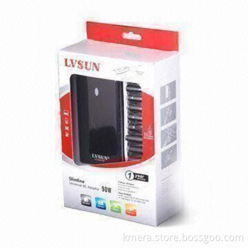 3-in-1 Universal Laptop AC Adapter in Smart Slim Appearance with 10pcs Different tips and 90W Power